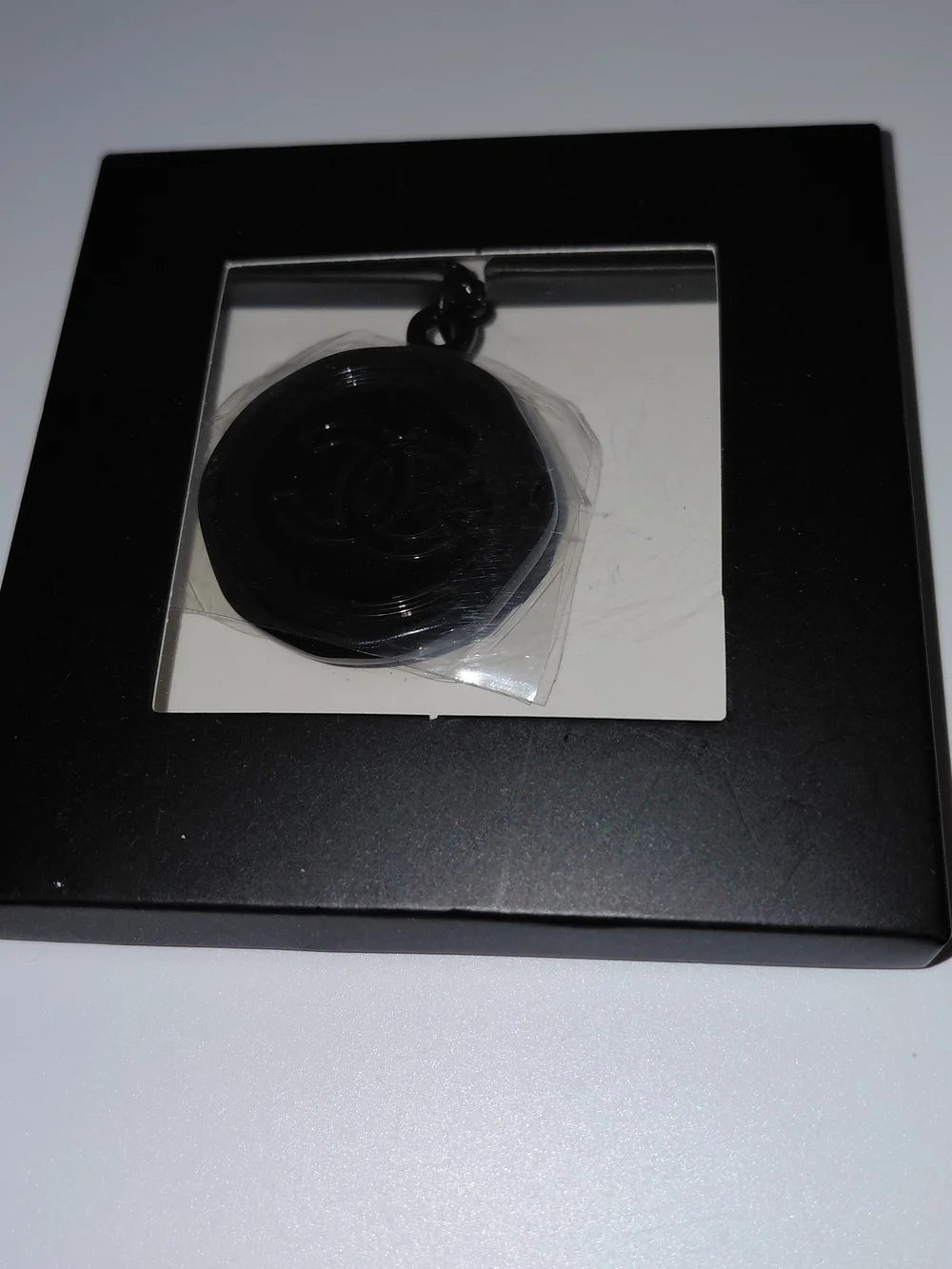 CHANEL Beaute Black CC Emblem Bag Charm Chain Key Holder
